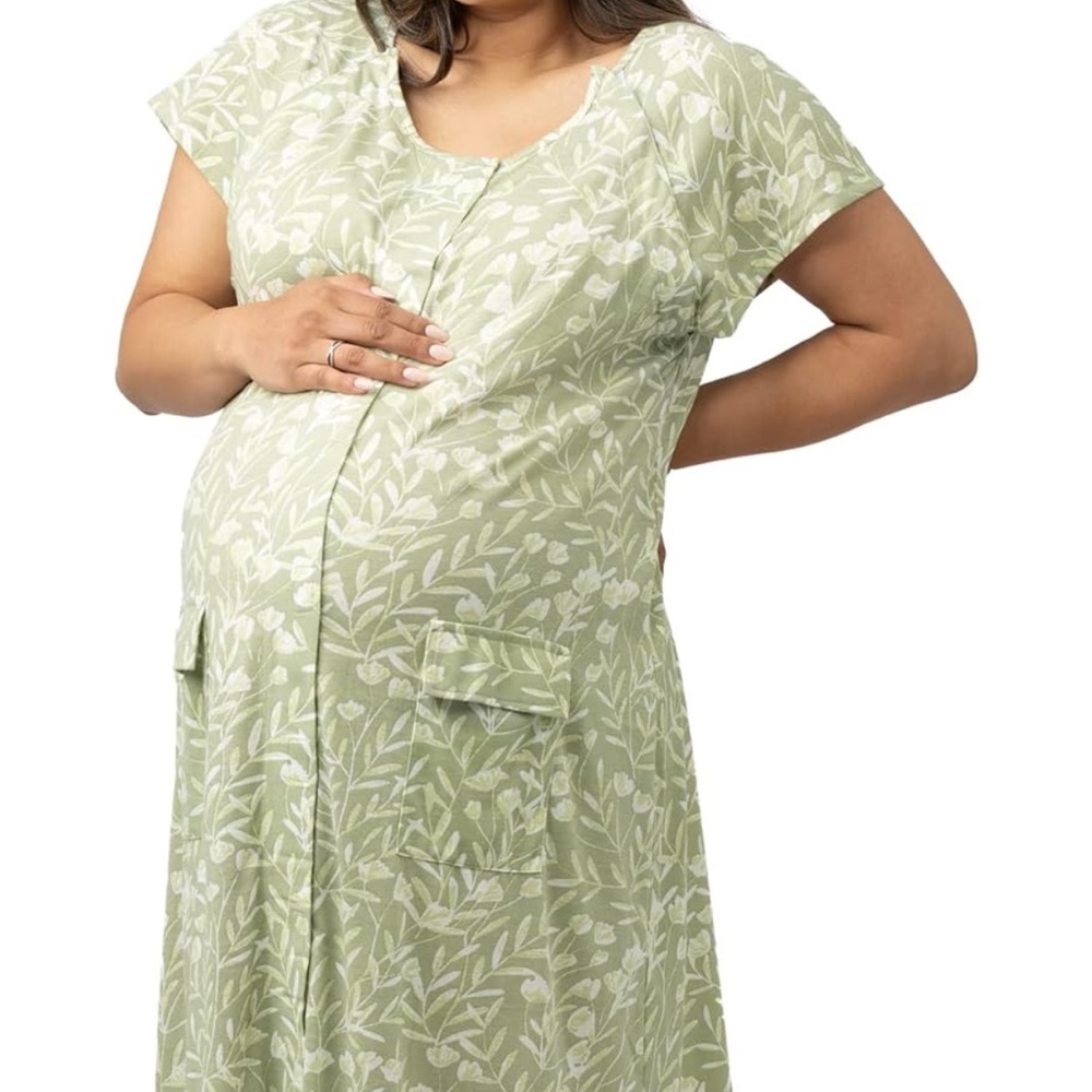 Kindred Bravely XL/XXL Universal Labor and Delivery Gown Plus Size Fern Green